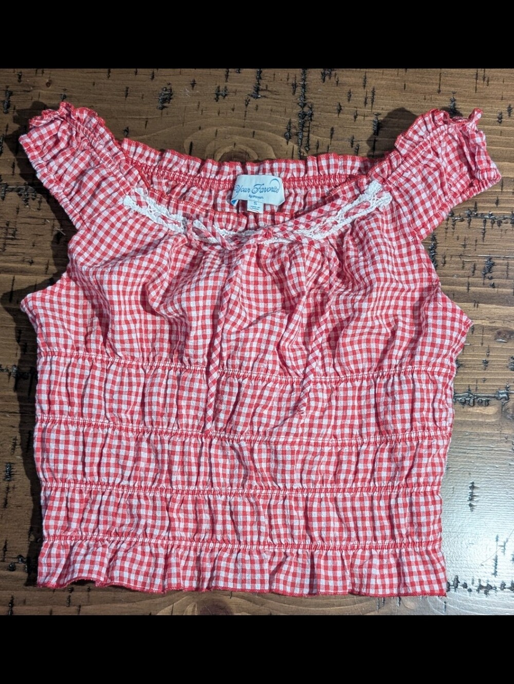 PacSun S Gingham Sleeveless Top